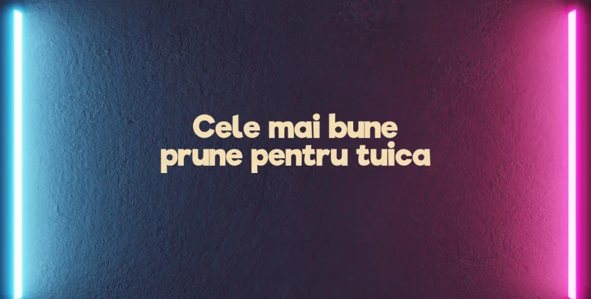 Cele mai bune prune pentru tuica