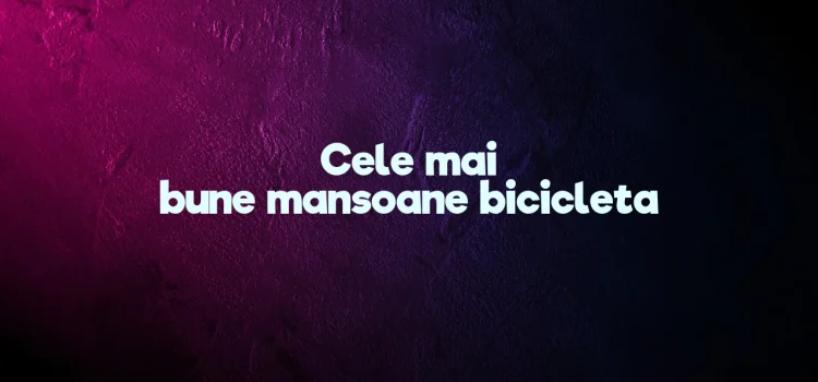 Cele mai bune mansoane bicicleta