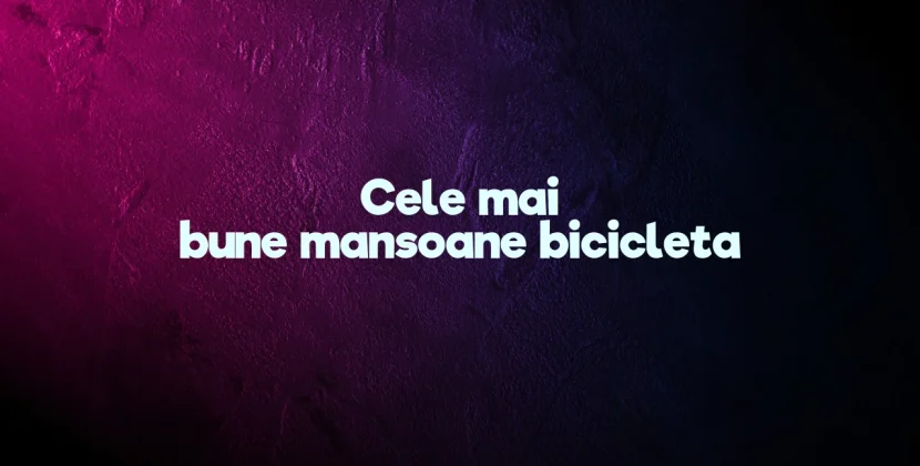 Cele mai bune mansoane bicicleta