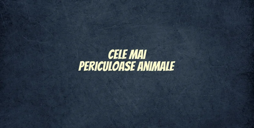 Cele mai periculoase animale