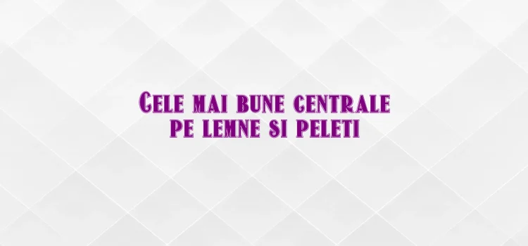 Cele mai bune centrale pe lemne si peleti